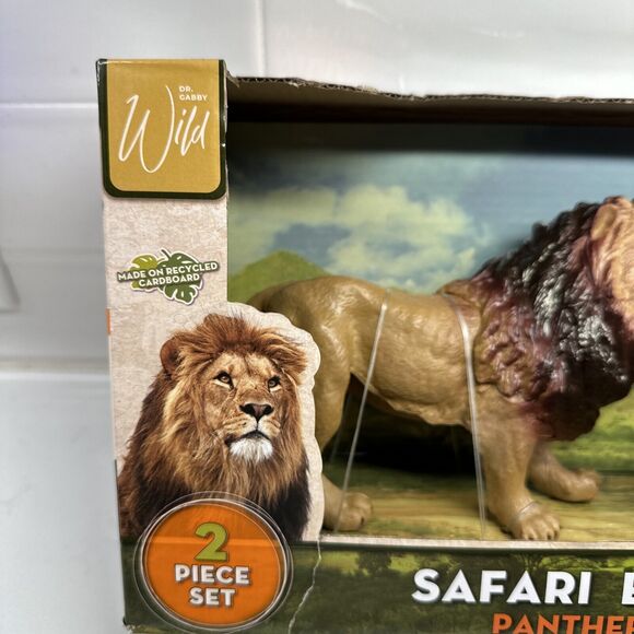 Dr Gabby Safari Adventure Lion  2 Piece Toy Set Panthera Leo - Picture 2 of 14